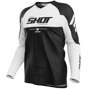 Λευκή φανέλα motocross για ιδιωτικά παιχνίδια Shot Draw