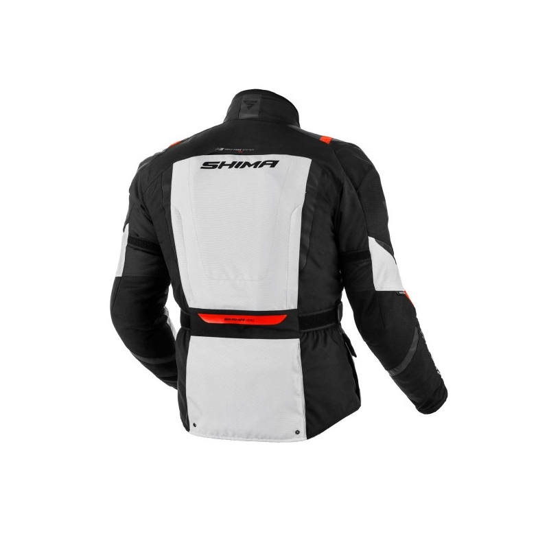 Bunda na motorku Shima Hero černo-šedo-červená