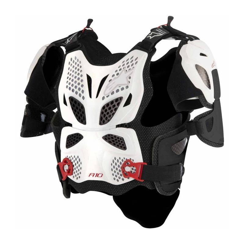 Chránič těla Alpinestars A-10 bílo-černo-červený