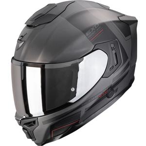 Κράνος μοτοσικλέτας Scorpion EXO-1500 Air Dual full face ματ ασημί-μαύρο-κόκκινο