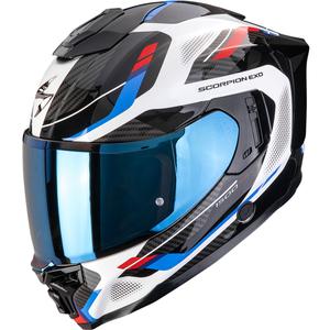 Κράνος μοτοσικλέτας Scorpion EXO-1500 Air Sleek full face λευκό-κόκκινο-μπλε
