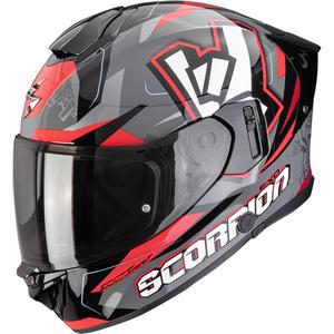 Κράνος μοτοσικλέτας Scorpion EXO-530 Air Rok full-face γκρι-μαύρο-κόκκινο