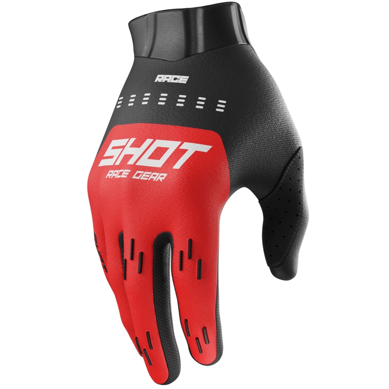 Γάντια μοτοκρός Shot Race Evo κόκκινα