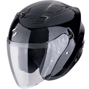 Κράνος μοτοσικλέτας Scorpion EXO-Z1 SOLID ανοιχτού τύπου μεταλλικό μαύρο