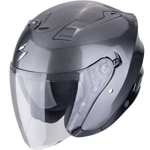 Κράνος μοτοσικλέτας Scorpion EXO-Z1 SOLID ανοιχτού τύπου μεταλλικό γκρι