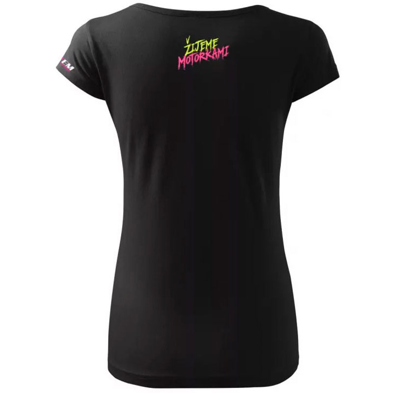 Γυναικείο T-shirt MotoZem - Ζούμε από μοτοσικλέτες