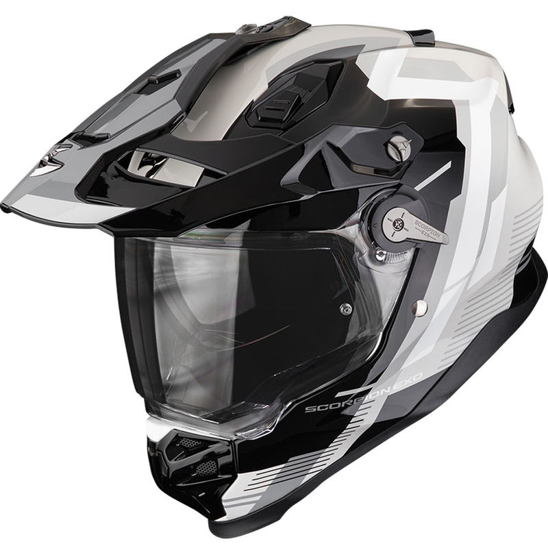 Κράνος μοτοσικλέτας Enduro Scorpion ADF-9000 Air Patrol μαύρο-ασημί