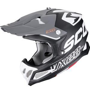 Κράνος motocross Scorpion VX-22 Air Updown μαύρο-άσπρο-γκρι