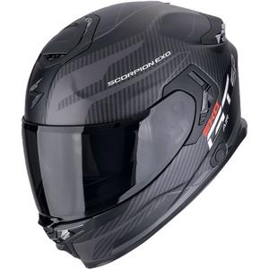 Ενσωματωμένο κράνος μοτοσικλέτας Scorpion EXO-GT SP AIR FLEX ματ μαύρο-ασημί