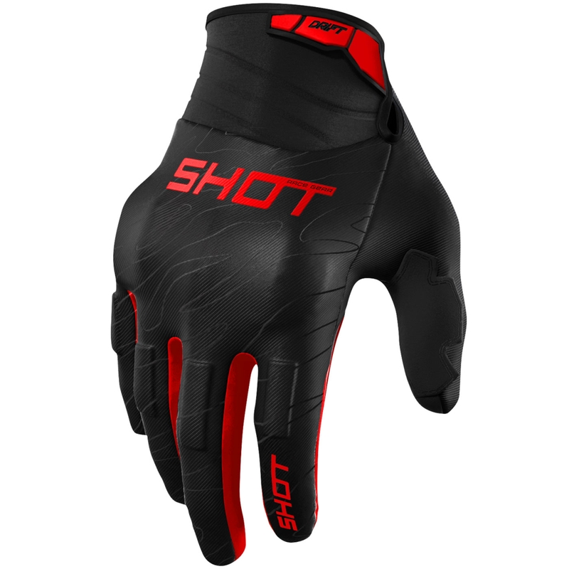 Γάντια μοτοκρός Shot Drift Onyx κόκκινα