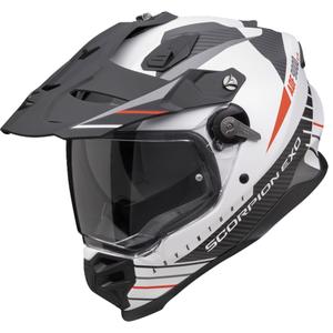 Κράνος Enduro Scorpion ADF-9000 Air Feat ματ λευκό-μαύρο-κόκκινο