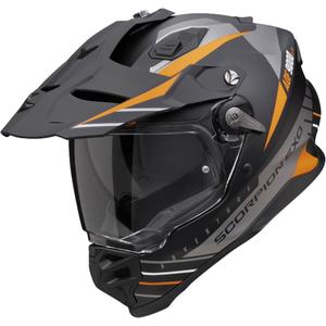 Enduro κράνος Scorpion ADF-9000 Air Feat ματ μαύρο-ασημί-πορτοκαλί