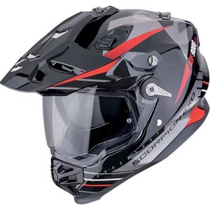 Κράνος Enduro Scorpion ADF-9000 Air Feat μαύρο-ασημί-κόκκινο