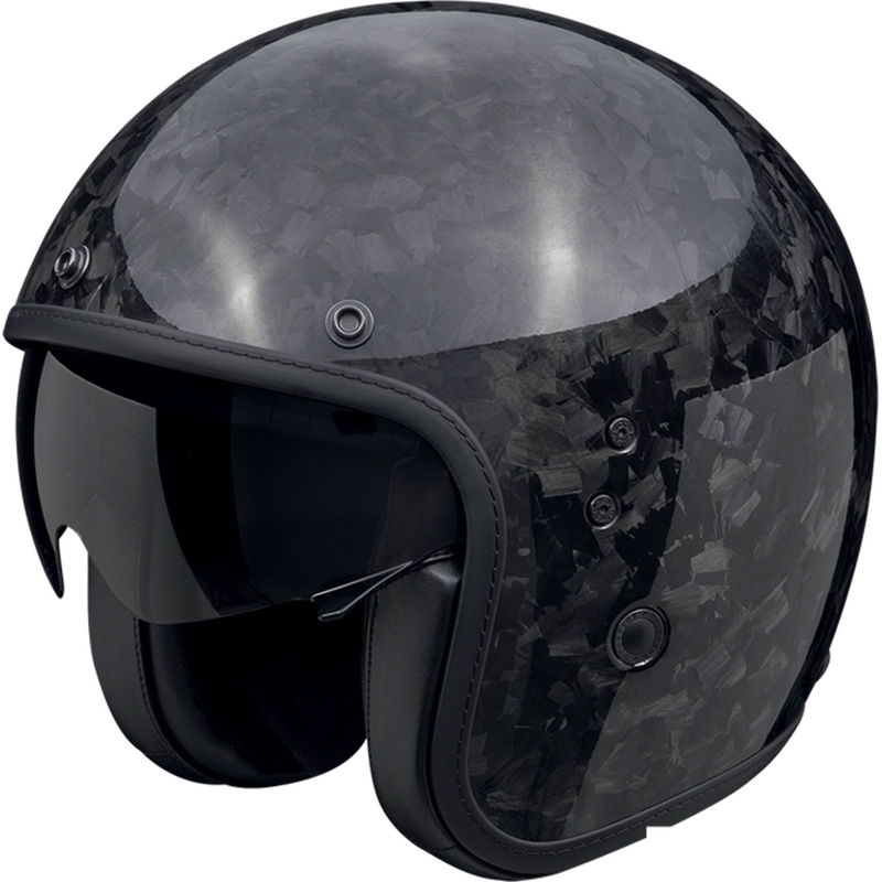 Ανοιχτό κράνος μοτοσικλέτας Scorpion Belfast EVO ONYX CARBON SOLID μαύρο