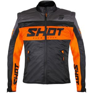 Μπουφάν softshell Shot Softshell Lite μαύρο-πορτοκαλί