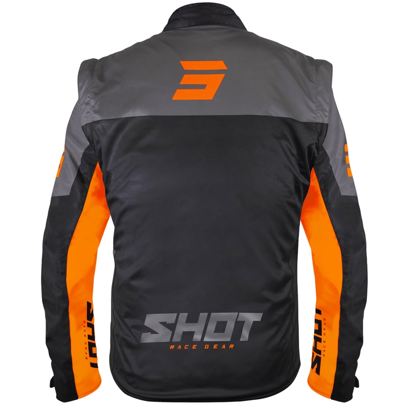 Μπουφάν softshell Shot Softshell Lite μαύρο-πορτοκαλί