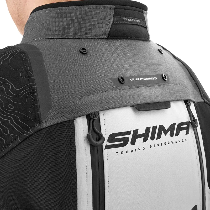 Μπουφάν μοτοσικλέτας Shima Tracker γκρι