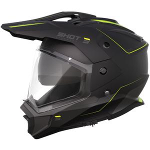 Κράνος μοτοσικλέτας Enduro Shot Trek Max Vision Rally ματ μαύρο-φθοροκίτρινο