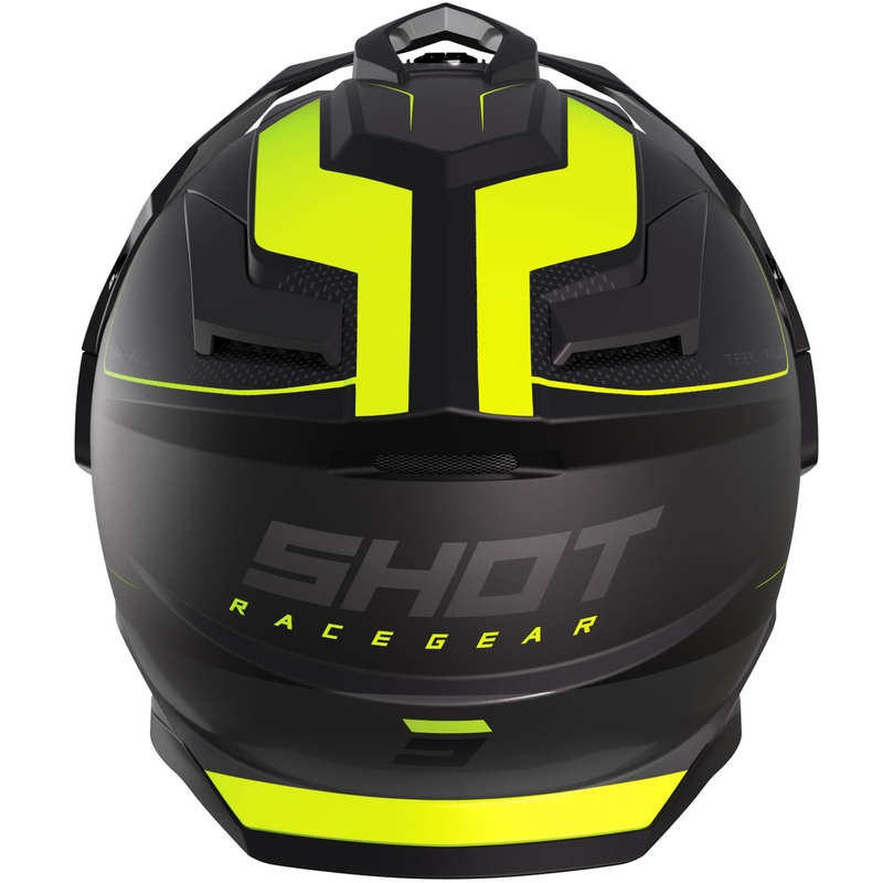 Κράνος μοτοσικλέτας Enduro Shot Trek Max Vision Rally ματ μαύρο-φθοροκίτρινο