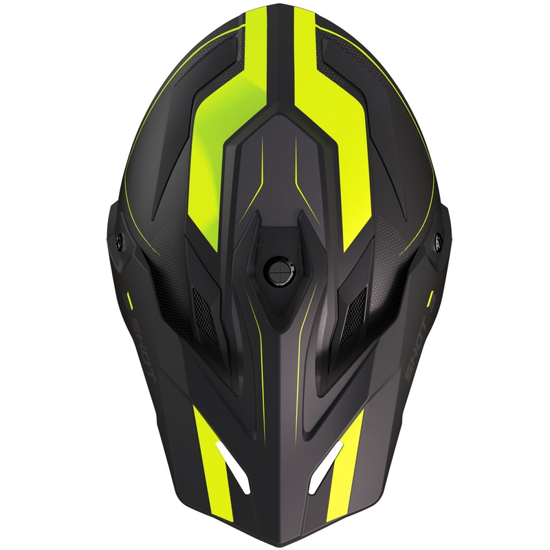 Κράνος μοτοσικλέτας Enduro Shot Trek Max Vision Rally ματ μαύρο-φθοροκίτρινο