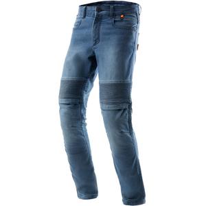 Τζιν μοτοσικλέτας Rebelhorn Revolt Monolayer Washed Blue Extended