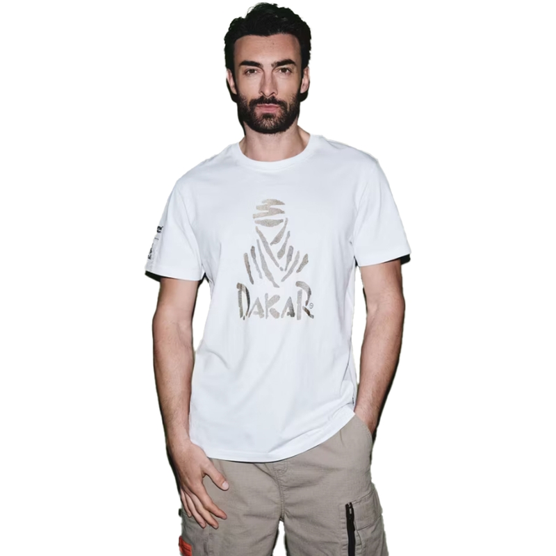 Μπλούζα Dakar DES LOGO25 λευκή