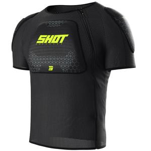 Προστατευτικό σώματος Shot Airlight T-shirt μαύρο-φλουορ κίτρινο