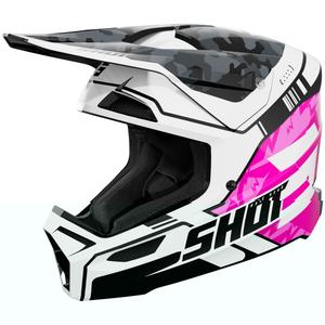 Παιδικό Κράνος Motocross Shot Furious Flash Γυαλιστερό Ροζ