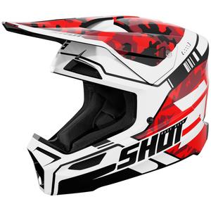 Παιδικό Κράνος Motocross Shot Furious Flash Γυαλιστερό Κόκκινο