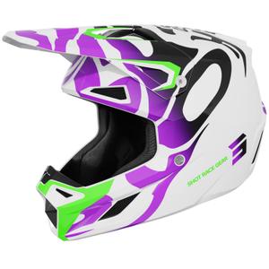 Κράνος Shot Ghost για παιδιά Motocross μωβ