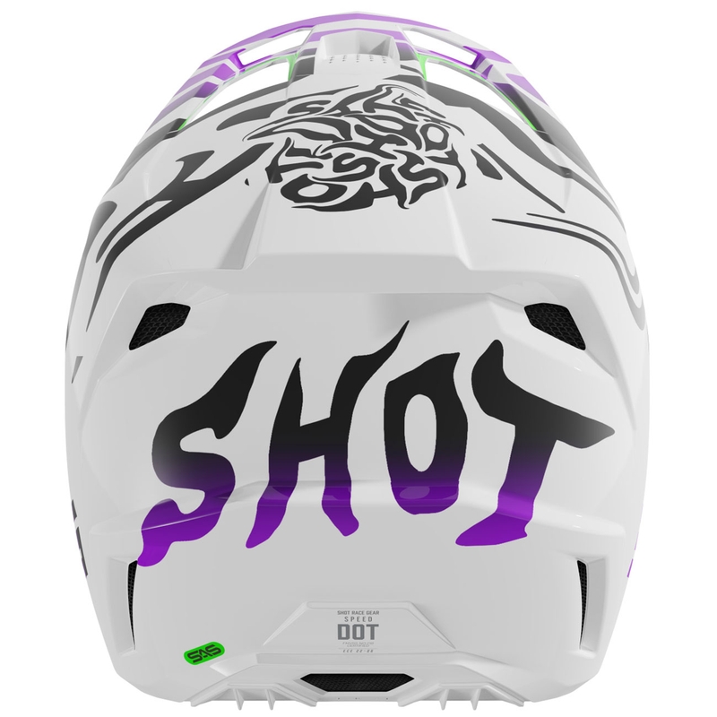 Κράνος Shot Ghost για παιδιά Motocross μωβ
