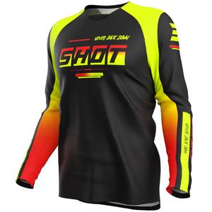 Παιδική φανέλα μοτοκρός Shot Draw Block Fluorescent Yellow