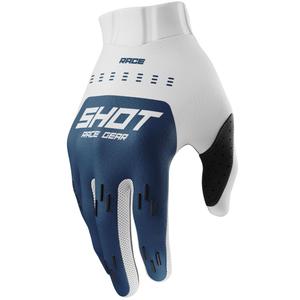 Γάντια Shot Race Evo για παιδιά Motocross μπλε πετρόλ
