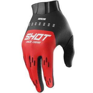 Γάντια Shot Race Evo για παιδιά Motocross Κόκκινα