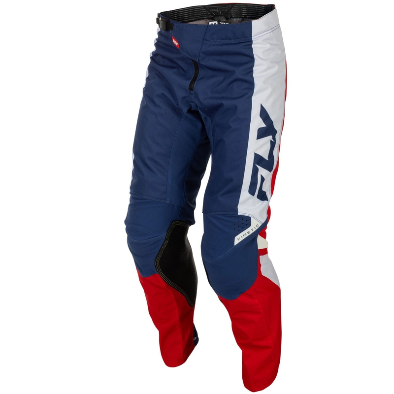 Παντελόνι Motocross FLY Racing - USA Kinetic κόκκινο-λευκό-μπλε