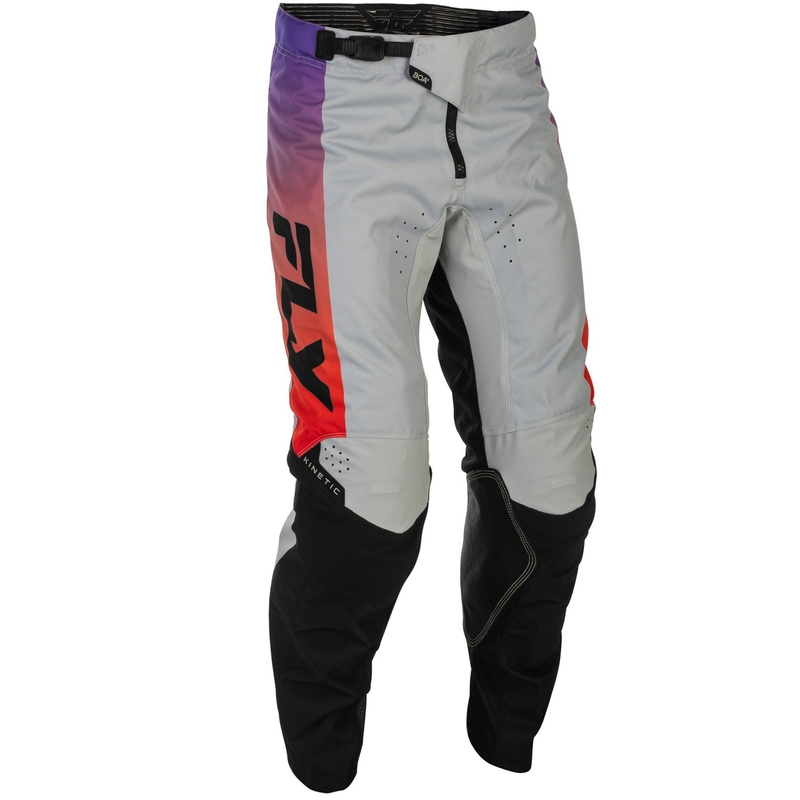 Παντελόνι Motocross FLY Racing - USA Kinetic γκρι-κόκκινο-μωβ-μαύρο