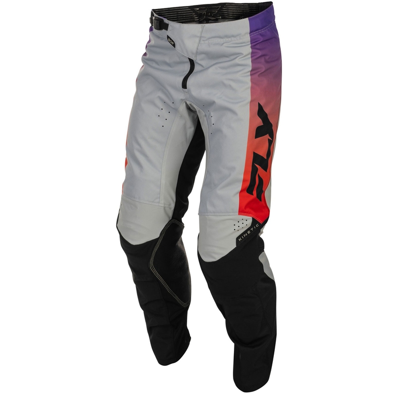 Παντελόνι Motocross FLY Racing - USA Kinetic γκρι-κόκκινο-μωβ-μαύρο