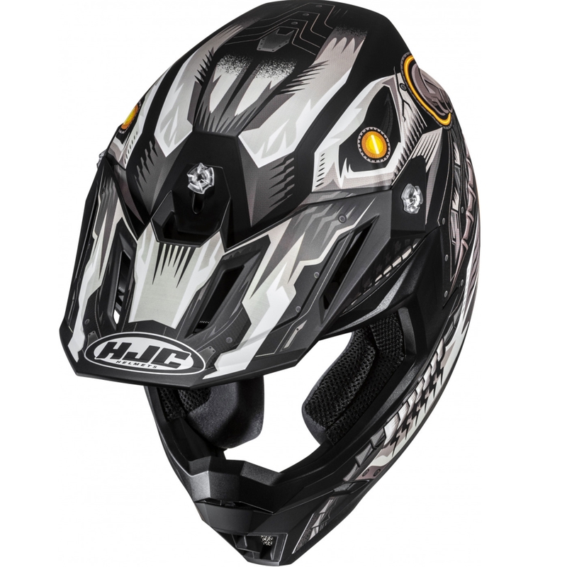 Κράνος μοτοκρός HJC C50 Mecha Beast MC5SF μαύρο-γκρι