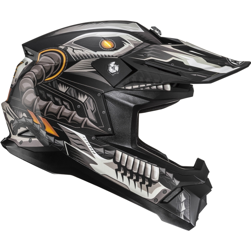 Κράνος μοτοκρός HJC C50 Mecha Beast MC5SF μαύρο-γκρι