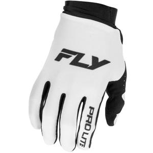 Γάντια Motocross FLY Racing - USA Pro Lite λευκά-μαύρα
