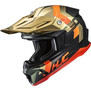 Κράνος μοτοκρός HJC C50 Primal MC6HSF μαύρο-χρυσό-πορτοκαλί