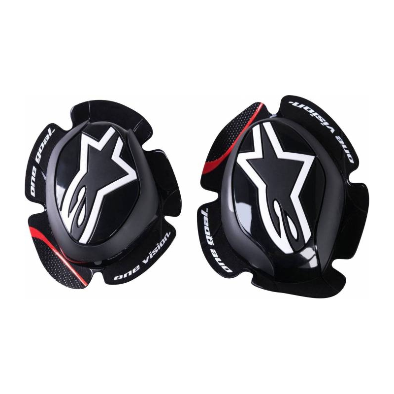 Alpinestars GP Pro Dynamics μαύρα, λευκά και κόκκινα προστατευτικά γόνατος