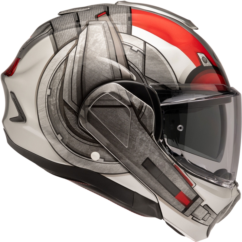 Κράνος μοτοσικλέτας HJC F100 Ant-Man Marvel MC1 αναδιπλούμενο γκρι-κόκκινο