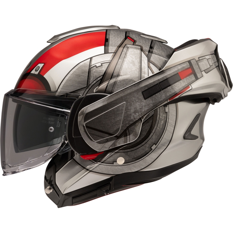 Κράνος μοτοσικλέτας HJC F100 Ant-Man Marvel MC1 αναδιπλούμενο γκρι-κόκκινο