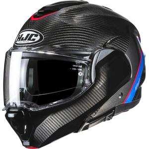 Κράνος μοτοσικλέτας HJC F100 Carbon Stan MC21 μαύρο-μπλε-κόκκινο