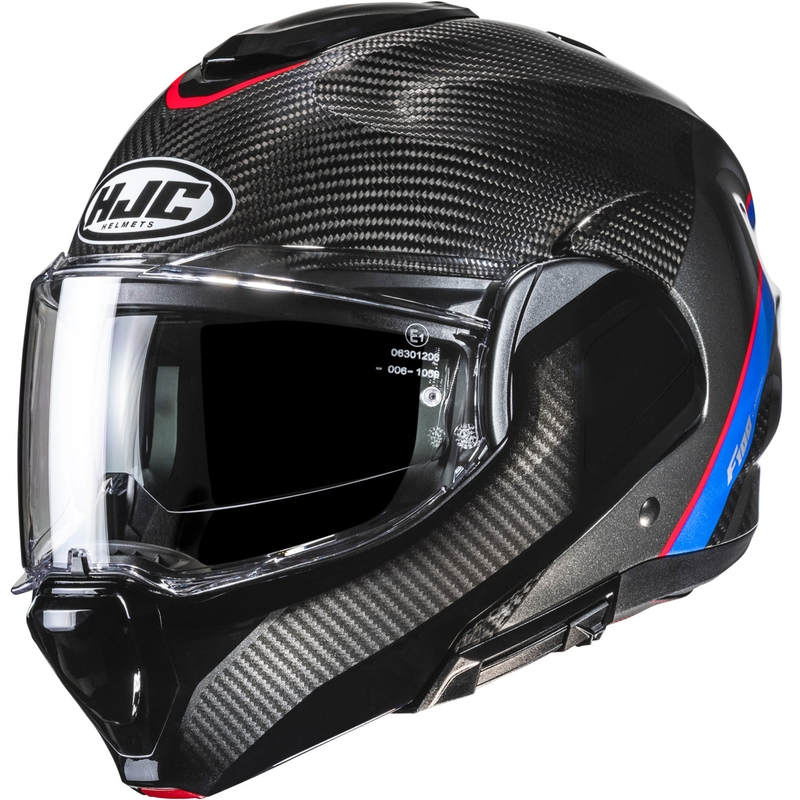 Κράνος μοτοσικλέτας HJC F100 Carbon Stan MC21 μαύρο-μπλε-κόκκινο