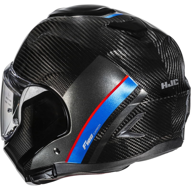 Κράνος μοτοσικλέτας HJC F100 Carbon Stan MC21 μαύρο-μπλε-κόκκινο