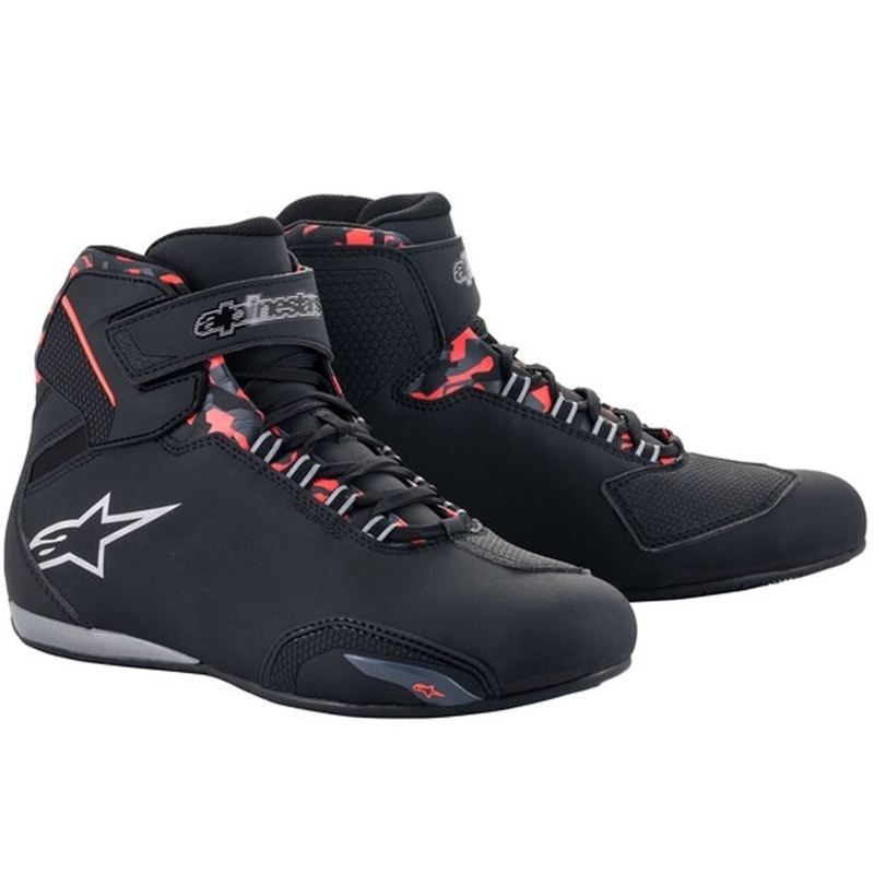 Alpinestars Sektor Αδιάβροχες μπότες μοτοσικλέτας Μαύρο-Κόκκινο-Γκρι-Καμo