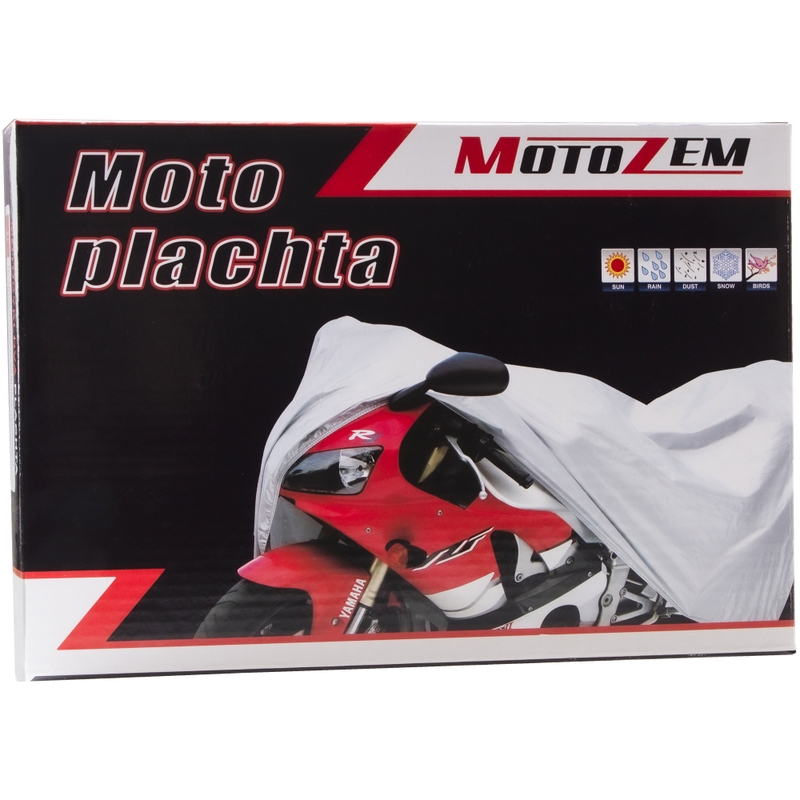 Μουσαμάς μοτοσικλέτας MotoZem - ασημί