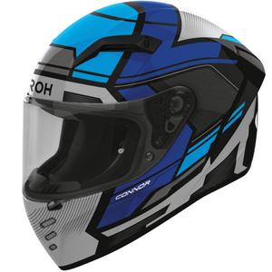 Κράνος μοτοσικλέτας Airoh CONNOR Ego full-face σε γυαλιστερό μπλε χρώμα